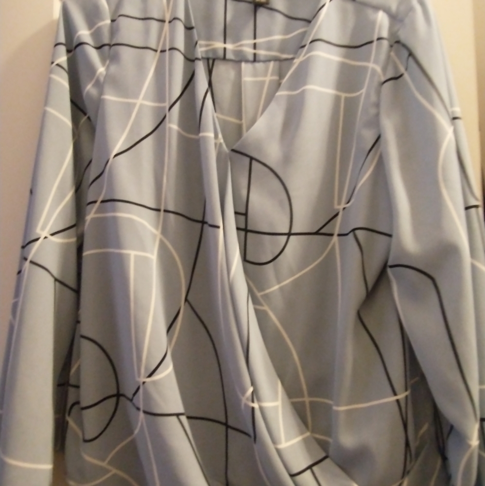 Size 14 Alfani Wrap Front Blouse